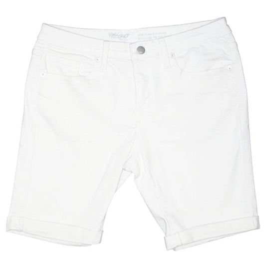 Wholesale Bundle of 24 - Mossimo White Stretch Denim Jean Shorts (Bermuda Mid-Rise) Sizes 00, 16, 18