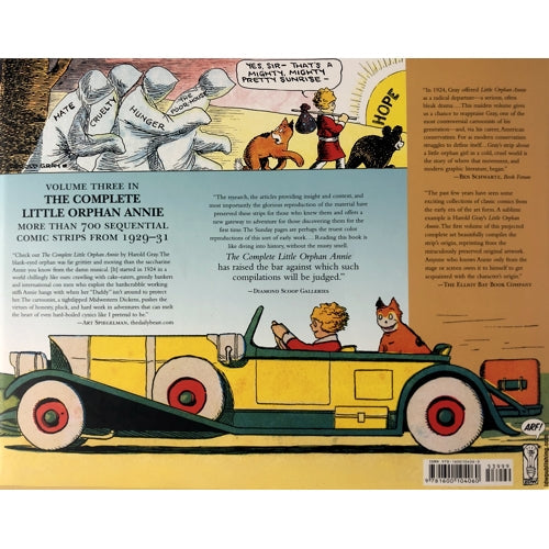 Harold Gray's Little Orphan Annie Volume 3 - And A Blind Man Shall Lead Them Daily and Sunday Comics 1929-31 (348 Pages) Hardcover Book