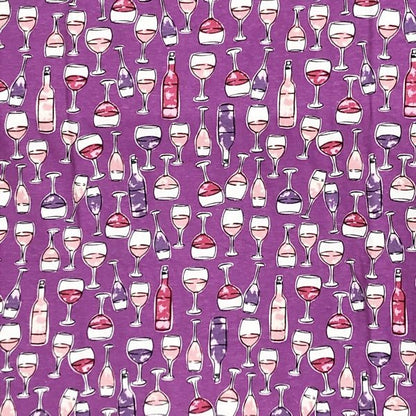 Cozee Corner Womens V - Neck Cotton T-Shirt Nightgowns Set - Wine Down & Raspberry Pink (2 - Pack) - Dollar Fanatic