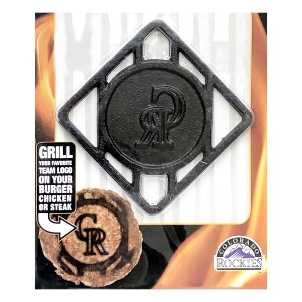 Pangea Colorado Rockies Cast Iron BBQ Meat Brander (4" x 4") Grill on Burgers, Chicken, Steaks - Dollar Fanatic