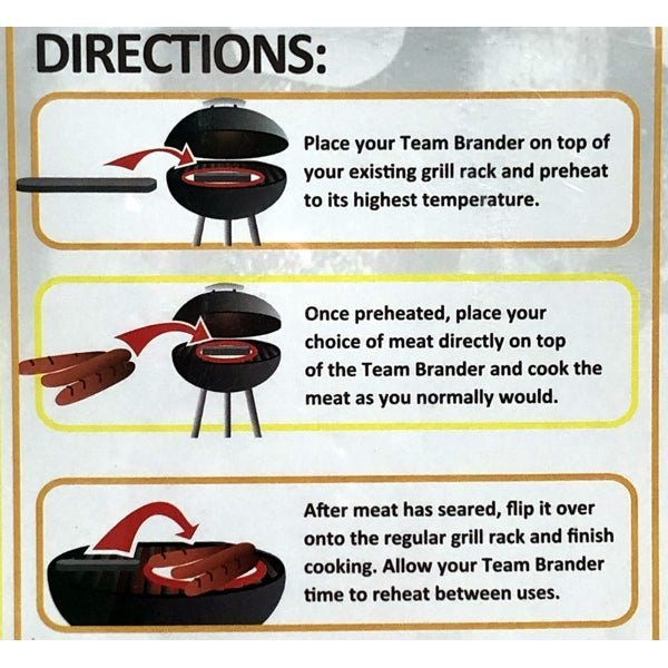 Pangea Oakland Athletics Cast Iron BBQ Meat Brander (7.5" x 1.75") Grill on Hot Dogs, Sausage, Bratwursts - Dollar Fanatic