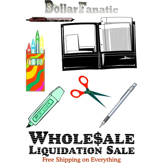 Wholesale Bundle of 100 - Premium Name Brand School Supplies Assortment